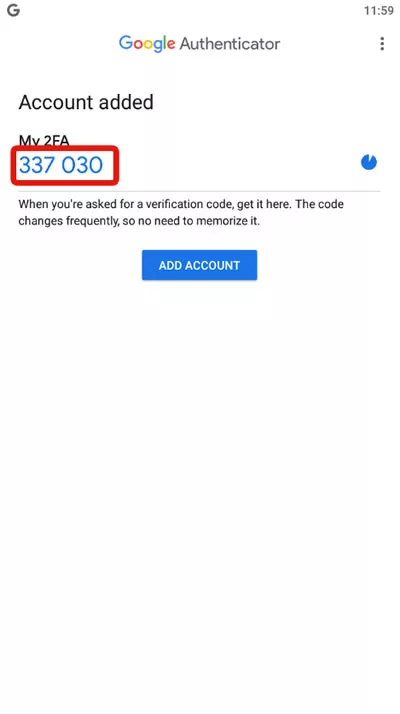 Google authenticator